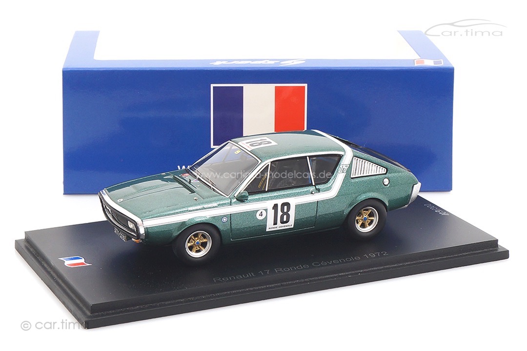Renault 17 Ronde Covenole 1972 Jean-Pierre Nicolas Spark 1:43 SF256