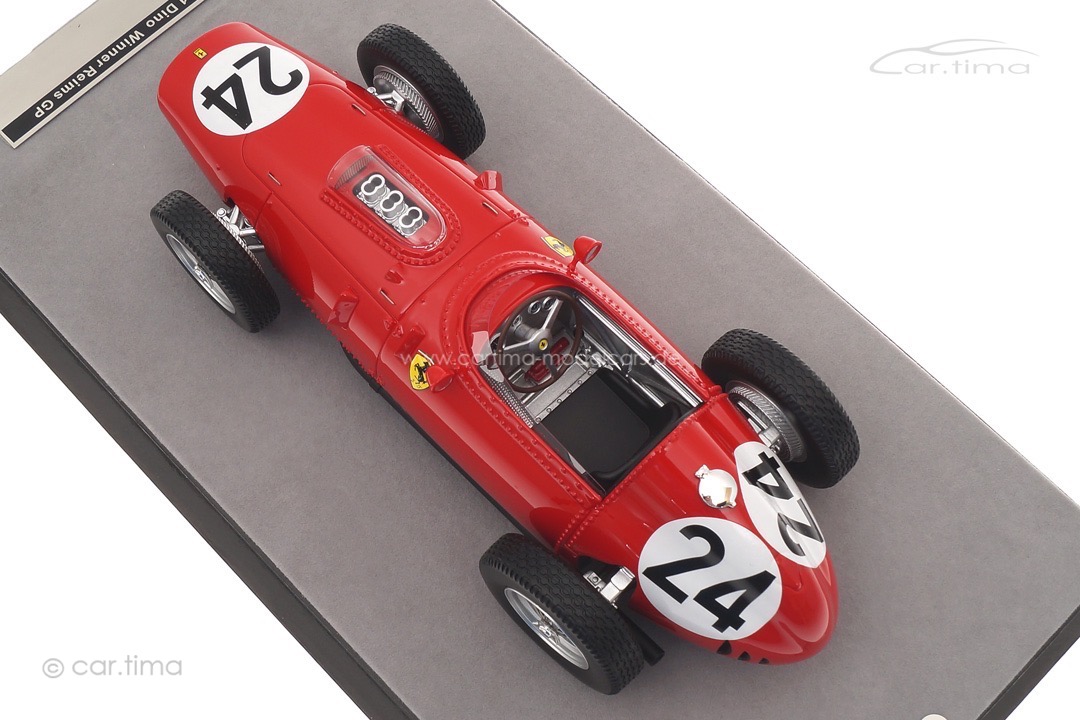 Ferrari Dino 246/256 F1 Winner GP Frankreich Reims 1959 Tony Brooks Tecnomodel 1:18 TM18-244B Ferrari Dino 246/256 F1 Winner GP Frankreich Reims 1959 Tony Brooks Tecnomodel 1:18 TM18-244B
