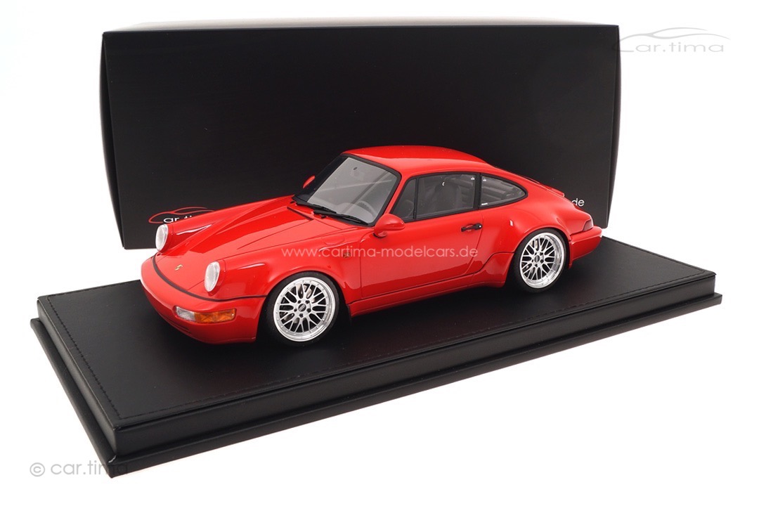 Porsche 911 (964) Carrera 30 Jahre Jubi Indischrot 19" BBS Alu-Felgen car.tima CUSTOMIZED 1:18