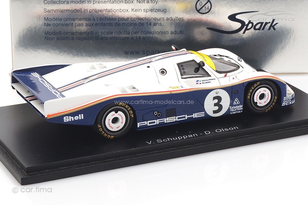 Porsche 962 C 24h Le Mans 1986 Olson/Schuppan Spark 1:43 S0925