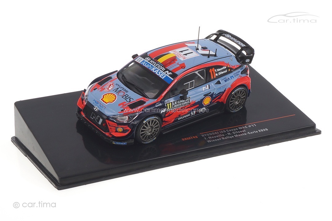 Hyundai i20 WRC Rallye Monte Carlo 2020 Neuville/Gilsoul IXO 1:43 RAM743