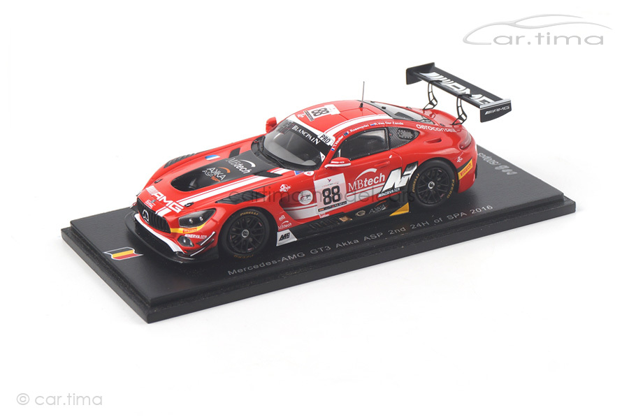 Mercedes-AMG GT3 24h Spa 2016 Rosenqvist/Vautier/van der Zande Spark 1:43 SB122 Mercedes-AMG GT3 24h Spa 2016 Rosenqvist/Vautier/van der Zande Spark 1:43 SB122