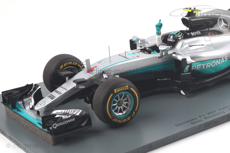 Mercedes-AMG F1 W07 GP Abu Dhabi World Champion 2016 Nico Rosberg Spark 1:18 18S250 Mercedes-AMG F1 W07 GP Abu Dhabi World Champion 2016 Nico Rosberg Spark 1:18 18S250