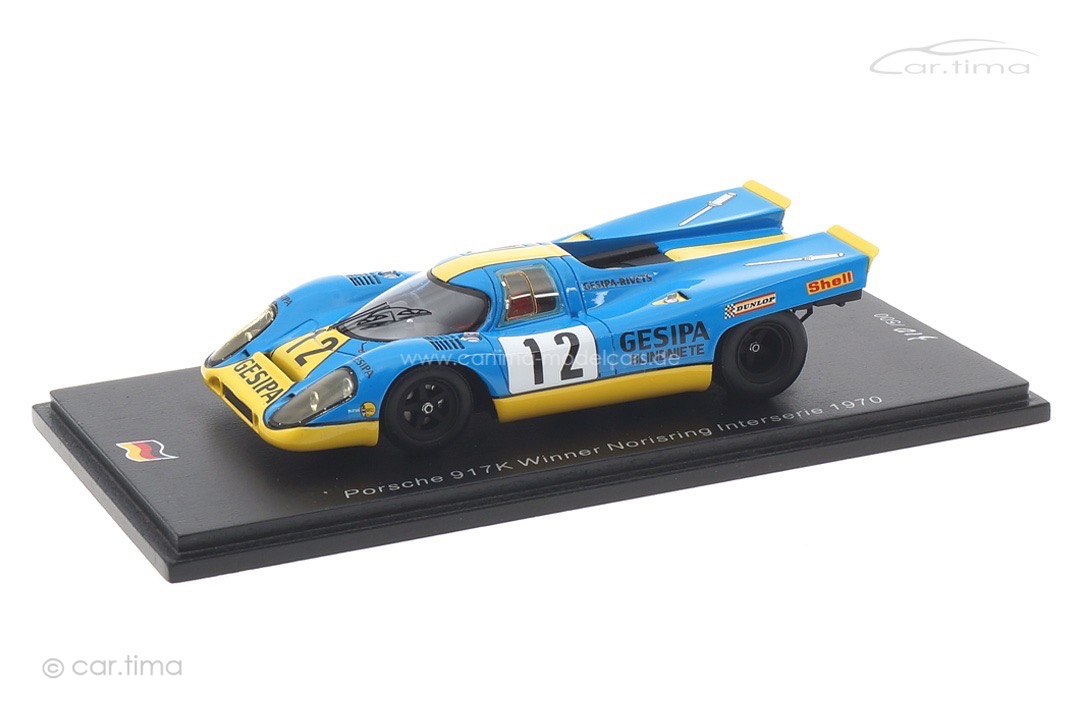 Porsche 917K Winner Norisring Interserie 1970 Jürgen Neuhaus Spark 1:43 SG670