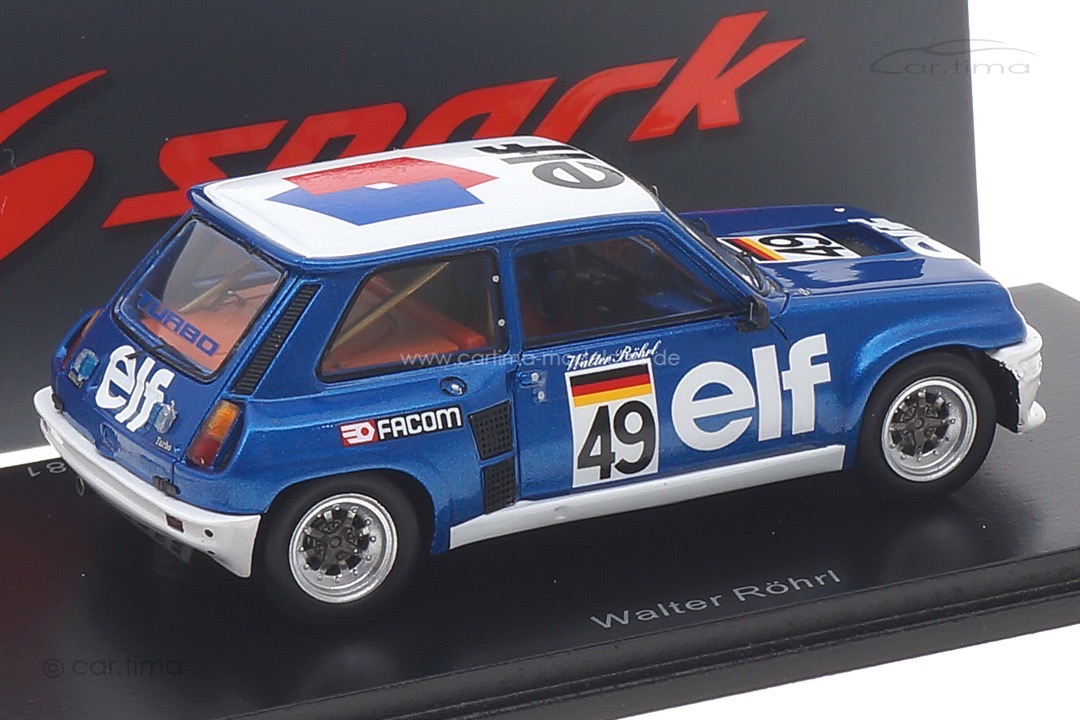 Renault 5 Turbo Eurocup 1981 Walter Röhrl Spark 1:43 S6022 Renault 5 Turbo Eurocup 1981 Walter Röhrl Spark 1:43 S6022