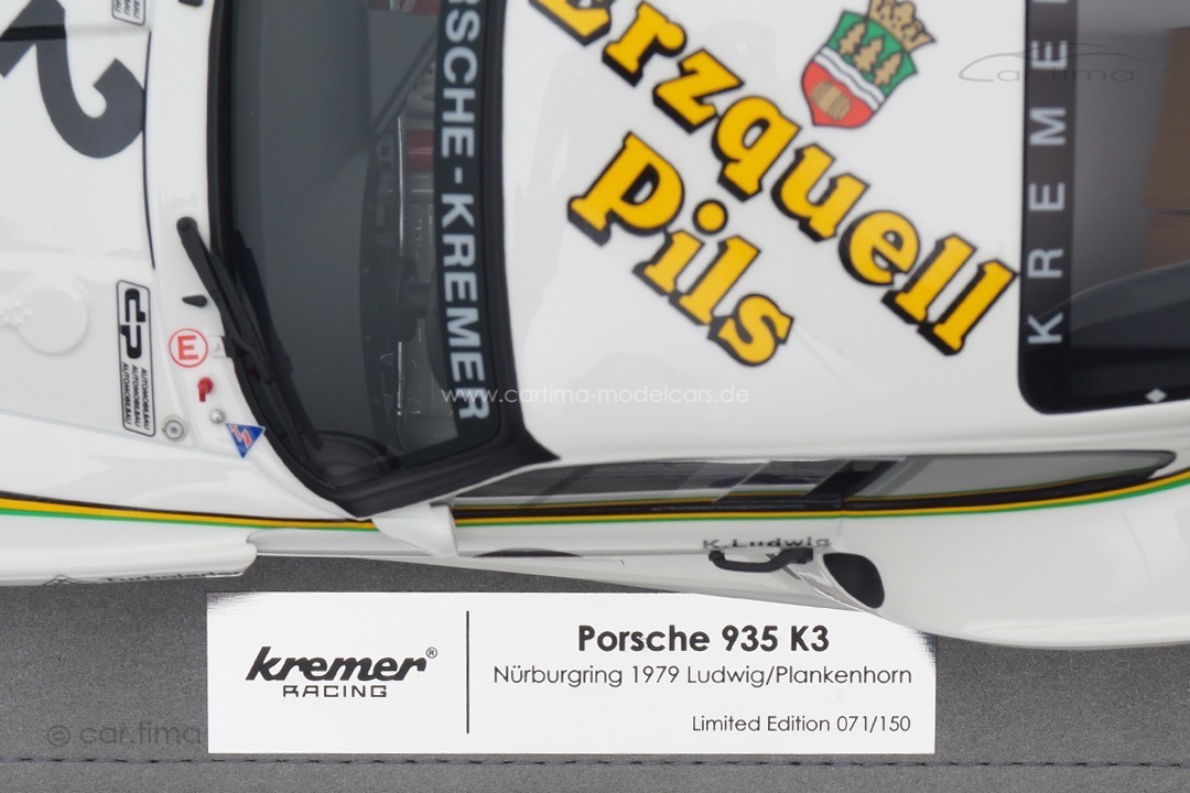 Porsche 935 K3 Nürburgring 1979 Ludwig/Plankenhorn Kremer Collection car.tima 1:18 CAR01823006 Porsche 935 K3 Nürburgring 1979 Ludwig/Plankenhorn Kremer Collection car.tima 1:18 CAR01823006