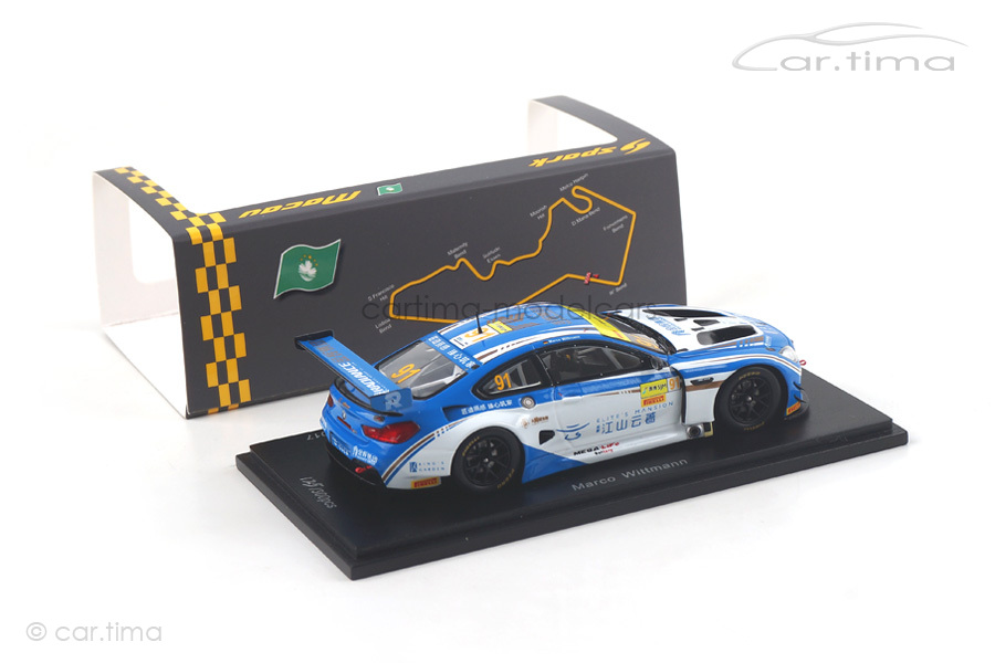 BMW M6 GT3 FIA GT World Cup Macau 2017 Marco Wittmann Spark 1:43 SA145 BMW M6 GT3 FIA GT World Cup Macau 2017 Marco Wittmann Spark 1:43 SA145