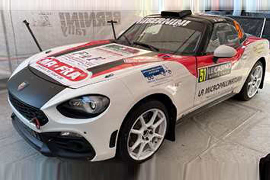 Abarth 124 rally, four of a kind at the Tour de Corse Abarth Stellantis