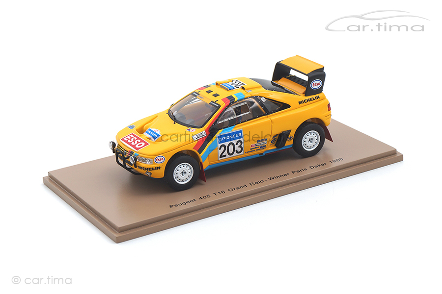 Peugeot 405 T16 Grand Raid Winner Paris Dakar 1990 Vatanen/Berglund Spark 1:43 S5624
