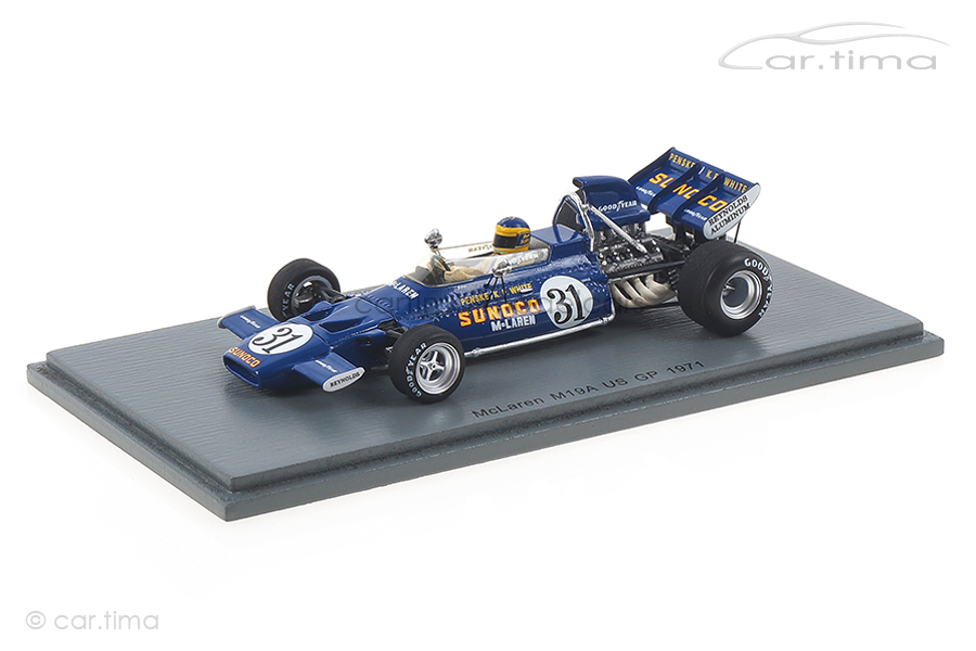 McLaren M19A GP USA 1971 David Hobbs Spark 1:43 S7142 McLaren M19A GP USA 1971 David Hobbs Spark 1:43 S7142