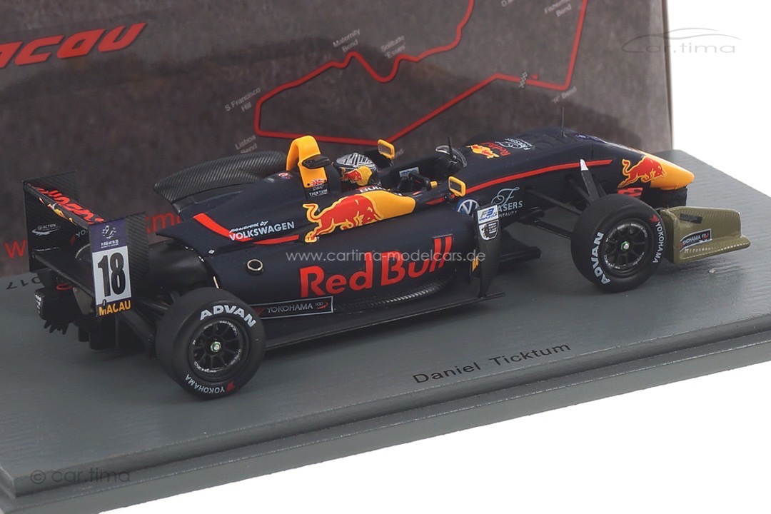 Dallara F3 Winner Macau GP 2017 Daniel Ticktum Spark 1:43 43MF17
