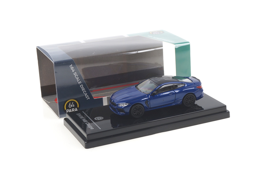 BMW M8 Coupe Marina Bay blue Paragon 1:64 PA-55212