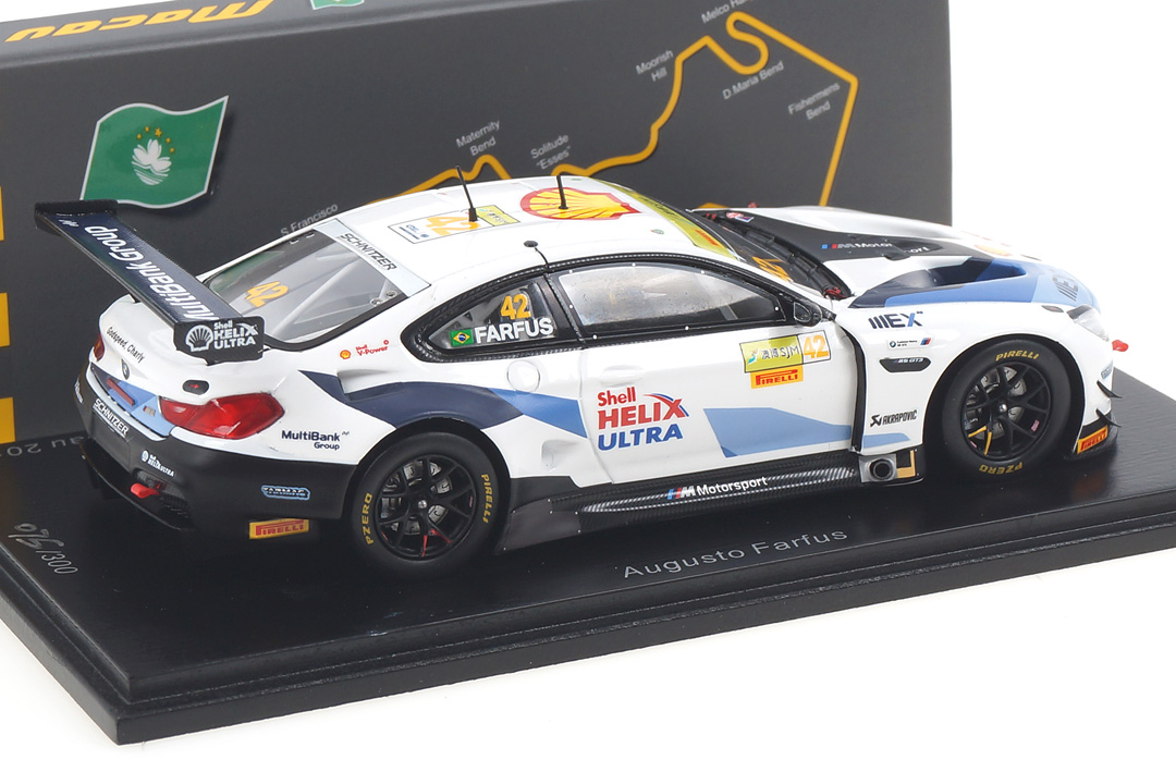 BMW M6 GT3 Macau 2019 Augusto Farfus Spark 1:43 SA212 BMW M6 GT3 Macau 2019 Augusto Farfus Spark 1:43 SA212