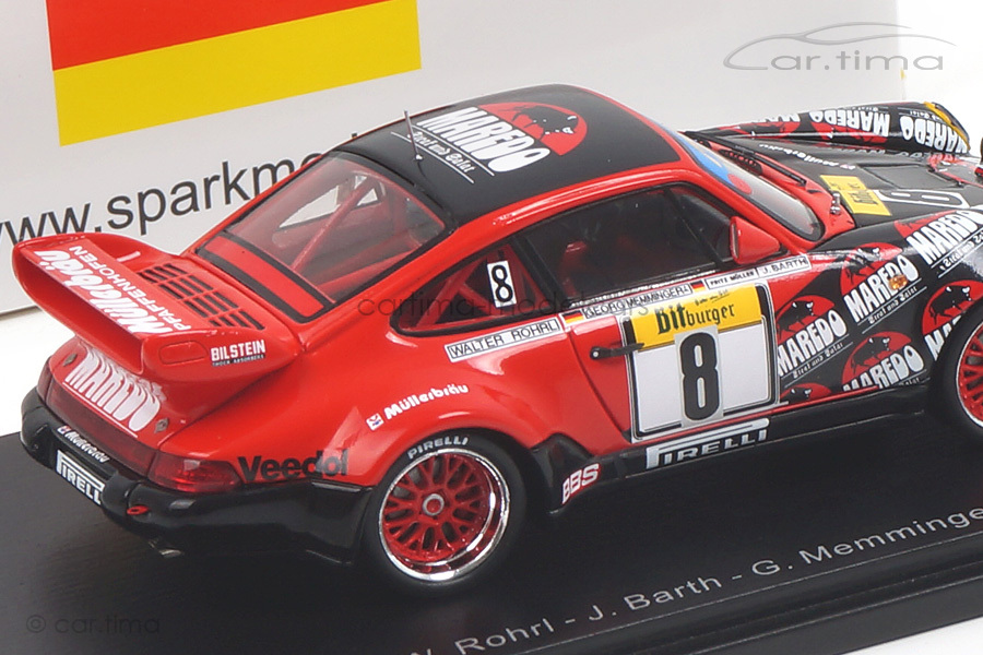 Porsche 911 (964) Carrera RSR 24h Nürburgring 1993 Barth/Memminger/Röhrl Spark 1:43 SG016 Porsche 911 (964) Carrera RSR 24h Nürburgring 1993 Barth/Memminger/Röhrl Spark 1:43 SG016