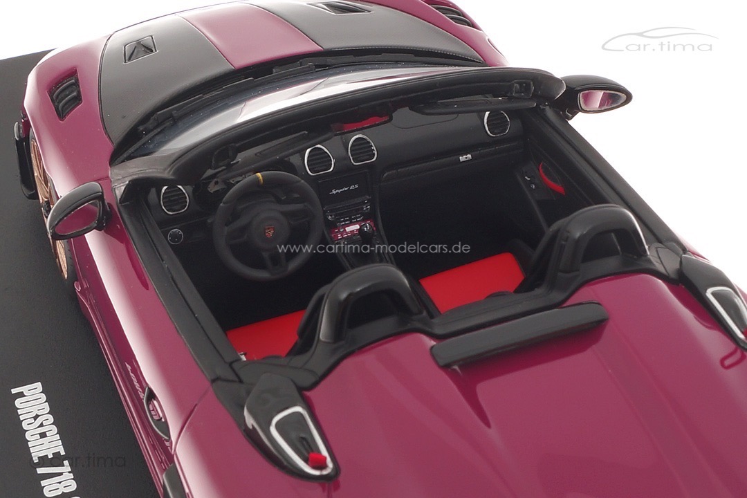 Porsche 718 Spyder RS Weissach Package Sternrubin GT Spirit 1:18 GT486 Porsche 718 Spyder RS Weissach Package Sternrubin GT Spirit 1:18 GT486