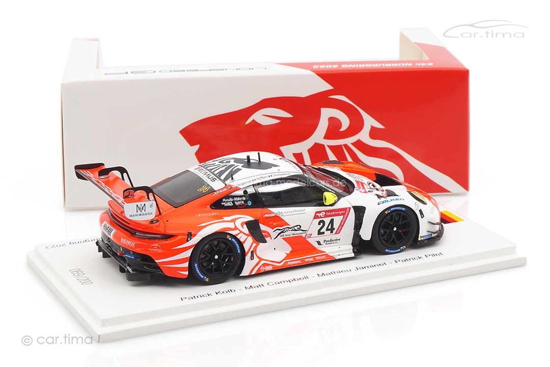 Porsche 911 GT3 R 24h Nürburgring 2023 Campbell/Kolb/Jaminet/Pilet Spark 1:43 FF025