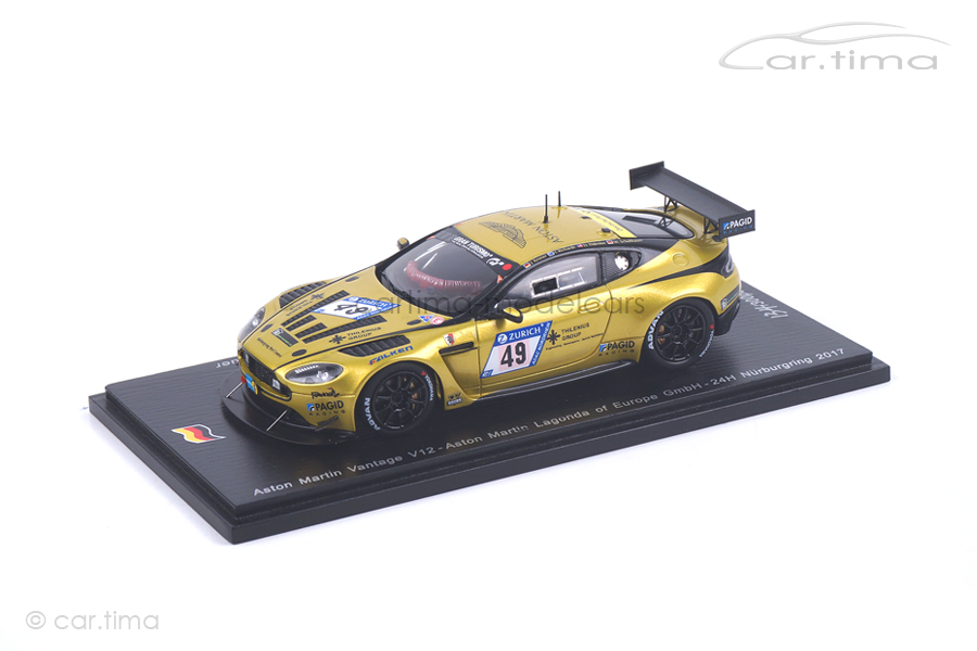 Aston Martin Vantage V12 24h Nürburgring 2017 Kroner/Richards/Schuhbauer Spark 1:43 SG308 Aston Martin Vantage V12 24h Nürburgring 2017 Kroner/Richards/Schuhbauer Spark 1:43 SG308