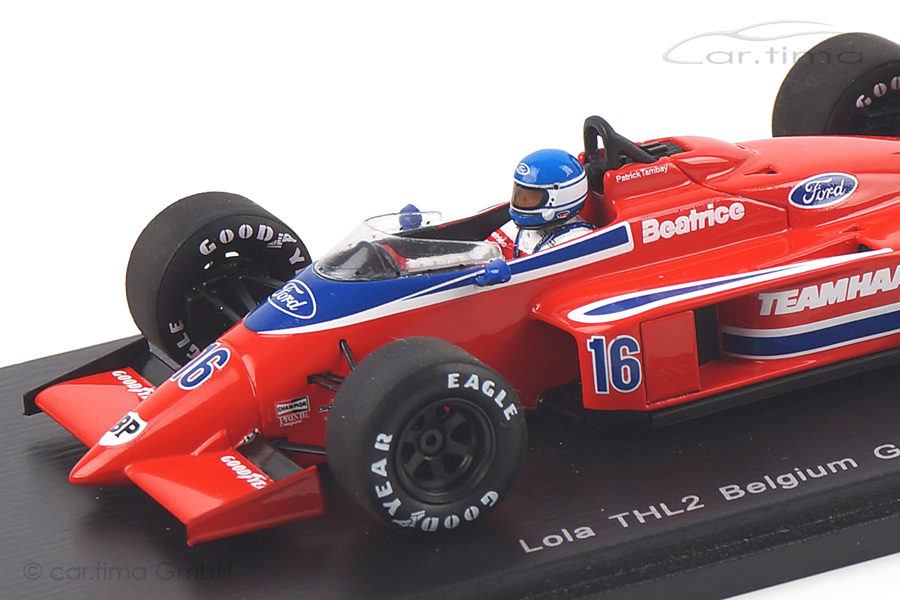 Lola THL2 GP Belgien 1986 Patrick Tambay Spark 1:43 S1789 Lola THL2 GP Belgien 1986 Patrick Tambay Spark 1:43 S1789