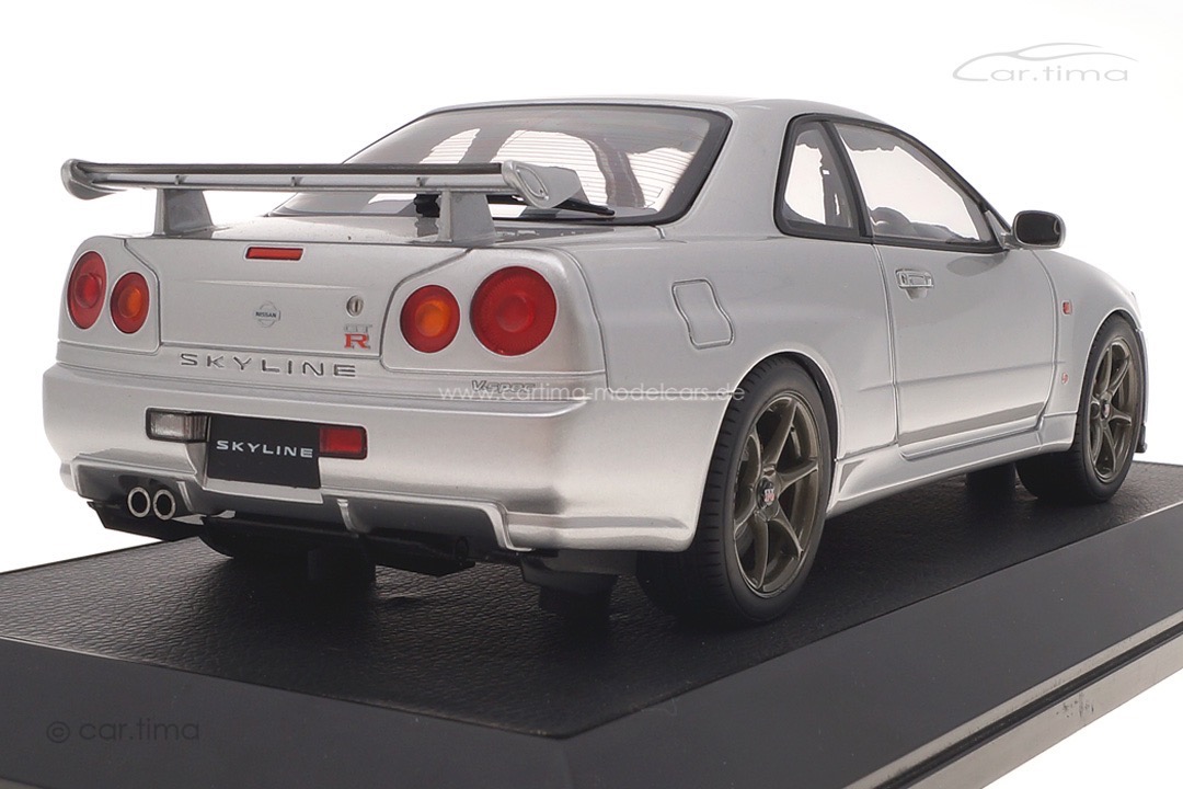 Nissan Skyline GT-R V-spec (BNR34) Sonic silver Hobby Japan 1:18 HJ1809S
