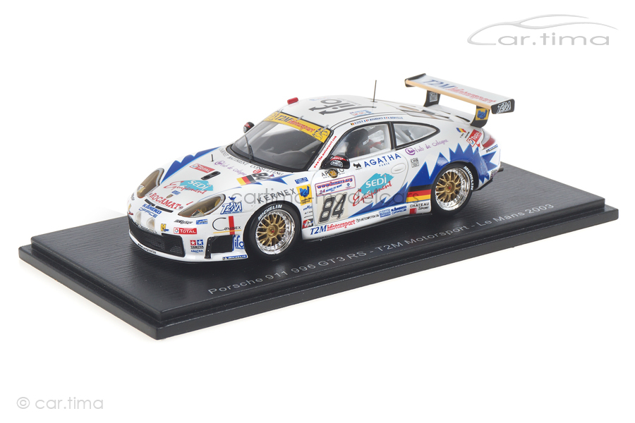 Porsche 911 (996) GT3 RS 24h Le Mans 2003 Bervillé/Bourdais/Ickx Spark 1:43 S5526 Porsche 911 (996) GT3 RS 24h Le Mans 2003 Bervillé/Bourdais/Ickx Spark 1:43 S5526