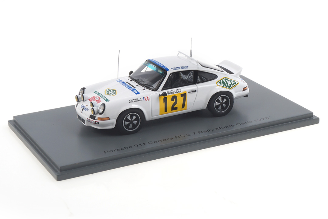 Porsche 911 Carrera RS 2.7 Rallye Monte Carlo 1978 Santucci/Rochebrun Spark 1:43 S6641 Porsche 911 Carrera RS 2.7 Rallye Monte Carlo 1978 Santucci/Rochebrun Spark 1:43 S6641