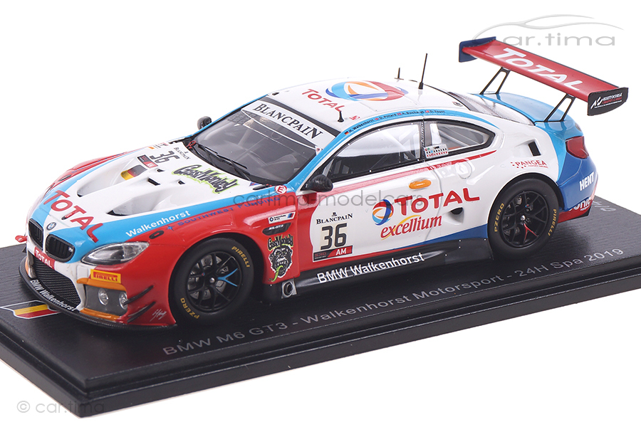 BMW M6 GT3 24h Spa 2019 Buchardt/Pittard/Walkenhorst Spark 1:43 SB280 BMW M6 GT3 24h Spa 2019 Buchardt/Pittard/Walkenhorst Spark 1:43 SB280