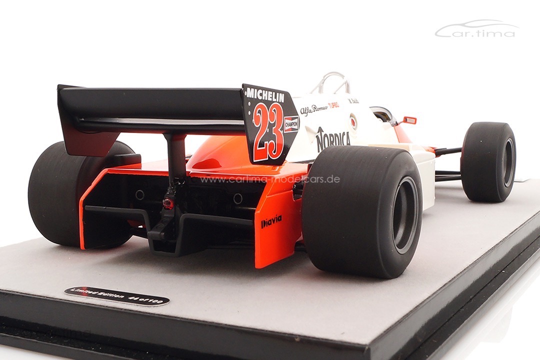 Alfa Romeo F1 183T GP Monaco 1983 Mauro Baldi Tecnomodel 1:18 TM18-230C