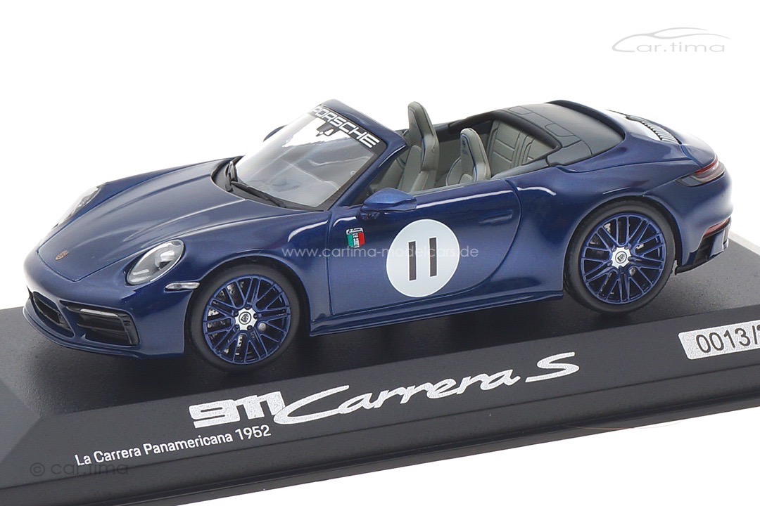 Porsche 911 (992) Carrera S Panamericana Enzianblau Minichamps 1:43 WAP0200460SCAR Porsche 911 (992) Carrera S Panamericana Enzianblau Minichamps 1:43 WAP0200460SCAR