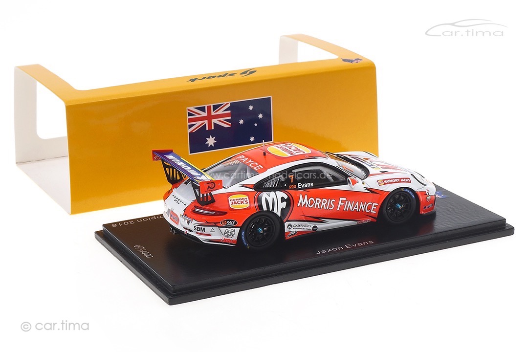 Porsche 911 (991) GT3 Cup Champion Carrera Cup Australia 2018 Evans Spark 1:43 AS032