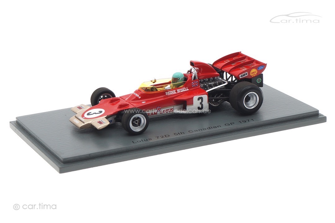 Lotus 72D GP Kanada 1971 Reine Wisell Spark 1:43 S7126