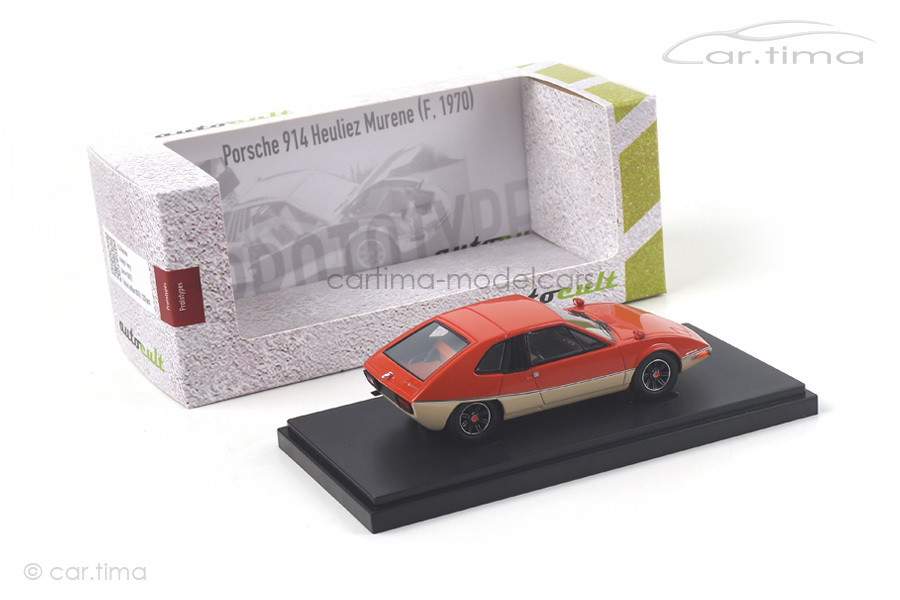 Porsche 914/6 Heuliez Murene 1970 orange/weiß autocult 1:43 06012 Porsche 914/6 Heuliez Murene 1970 orange/weiß autocult 1:43 06012