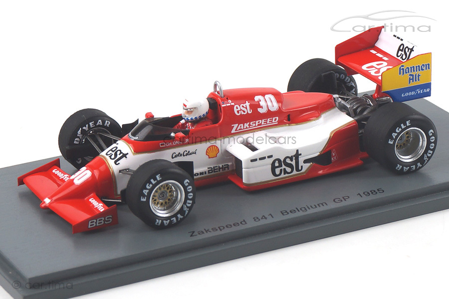 Zakspeed 841 GP Belgien 1985 Christian Danner Spark 1:43 S1872 Zakspeed 841 GP Belgien 1985 Christian Danner Spark 1:43 S1872