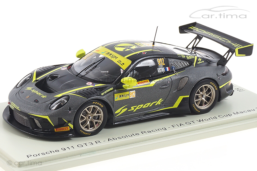 Porsche 911 GT3 R Macau 2019 Kévin Estre Spark 1:43 SA223 Porsche 911 GT3 R Macau 2019 Kévin Estre Spark 1:43 SA223