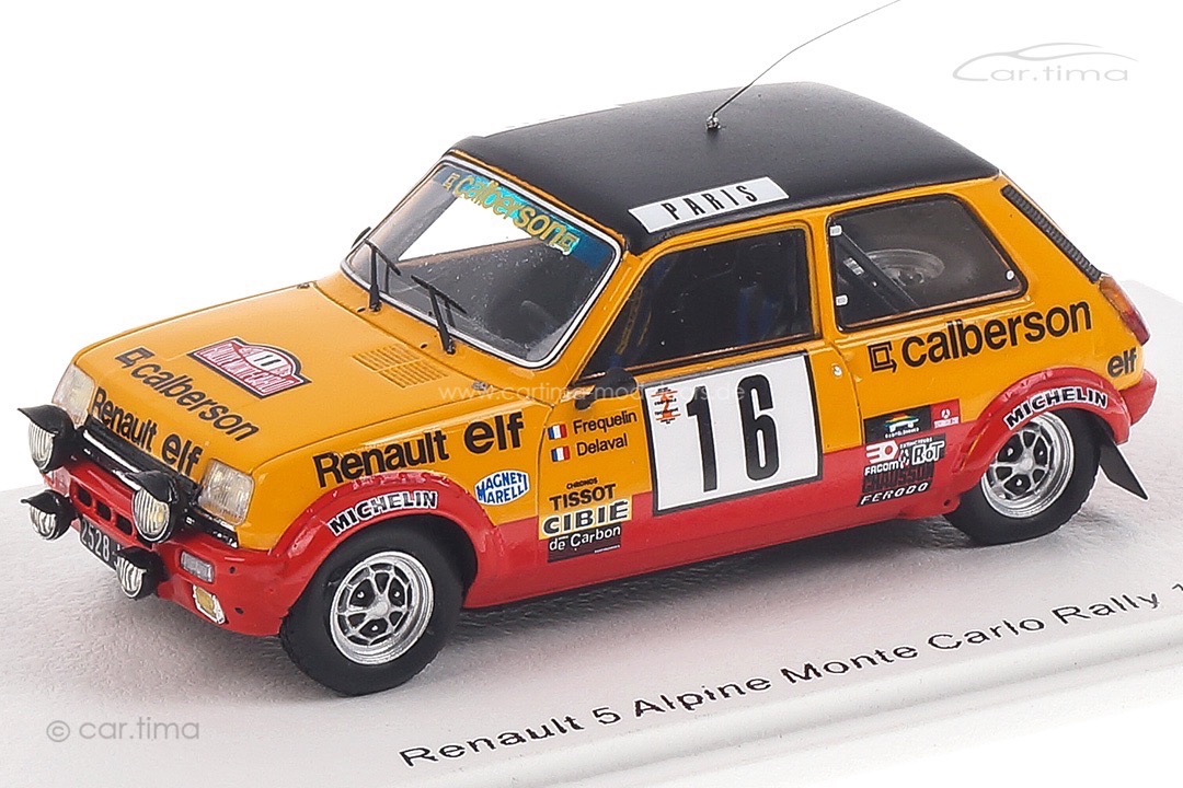 Renault 5 Alpine Rallye Monte Carlo 1979 Fréquelin/Delaval Spark 1:43 S6033 Renault 5 Alpine Rallye Monte Carlo 1979 Fréquelin/Delaval Spark 1:43 S6033