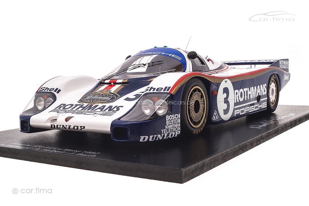 Porsche 956 L 24h Le Mans 1982 Signatur Norbert Singer inkl. Vitrine Spark 1:18 18S424SIG Porsche 956 L 24h Le Mans 1982 Signatur Norbert Singer inkl. Vitrine Spark 1:18 18S424SIG