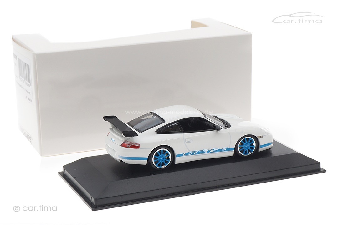 Porsche 911 (996) GT3 RS weiß/blau Minichamps 1:43 403062029 Porsche 911 (996) GT3 RS weiß/blau Minichamps 1:43 403062029