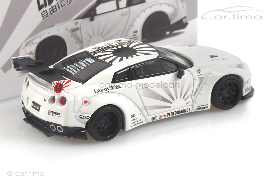 LB Works Nissan GT-R R35 (LHD) weiß MINI GT 1:64 MGT00064-L
