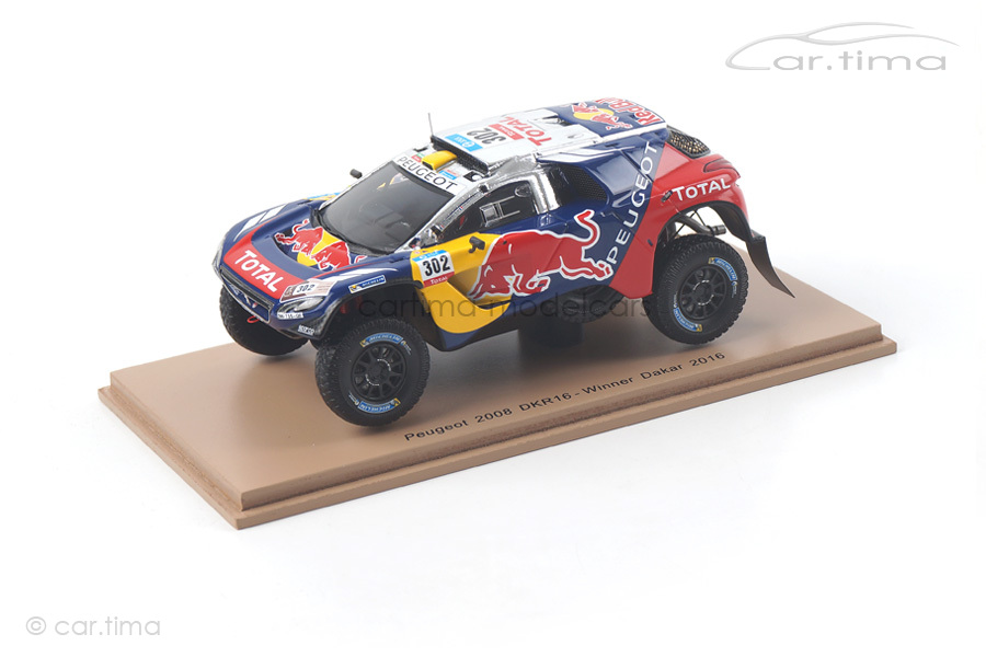 Peugeot 2008 DKR16 Winner Dakar 2016 Peterhansel/Cottret Spark 1:43 S4876 Peugeot 2008 DKR16 Winner Dakar 2016 Peterhansel/Cottret Spark 1:43 S4876