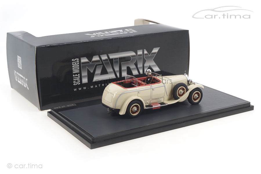 Mercedes-Benz Modell K Torpedo Transformable weiß Matrix 1:43 MX41302-191 Mercedes-Benz Modell K Torpedo Transformable weiß Matrix 1:43 MX41302-191