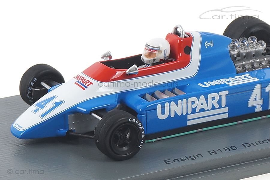 Ensign N180 Dutch GP 1980 Geoff Lees Spark 1:43 S5307 Ensign N180 Dutch GP 1980 Geoff Lees Spark 1:43 S5307