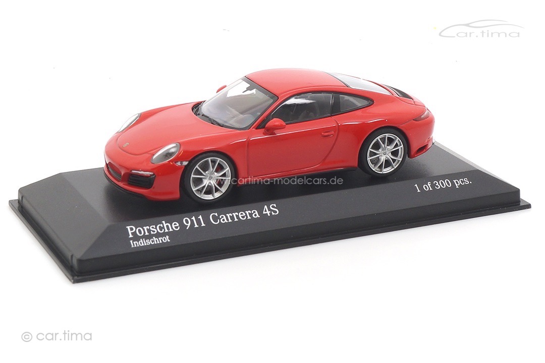 Porsche 911 (991 II) Carrera 4S Indischrot Minichamps 1:43 410067240