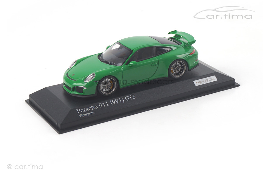Porsche 911 (991) GT3 Vipergrün Minichamps 1:43 CA04316082 Porsche 911 (991) GT3 Vipergrün Minichamps 1:43 CA04316082
