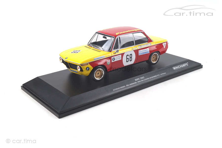 BMW 2002 Preis der Nationen Hockenheim 1970 Jörg Obermoser Minichamps 1:18 155702668 BMW 2002 Preis der Nationen Hockenheim 1970 Jörg Obermoser Minichamps 1:18 155702668