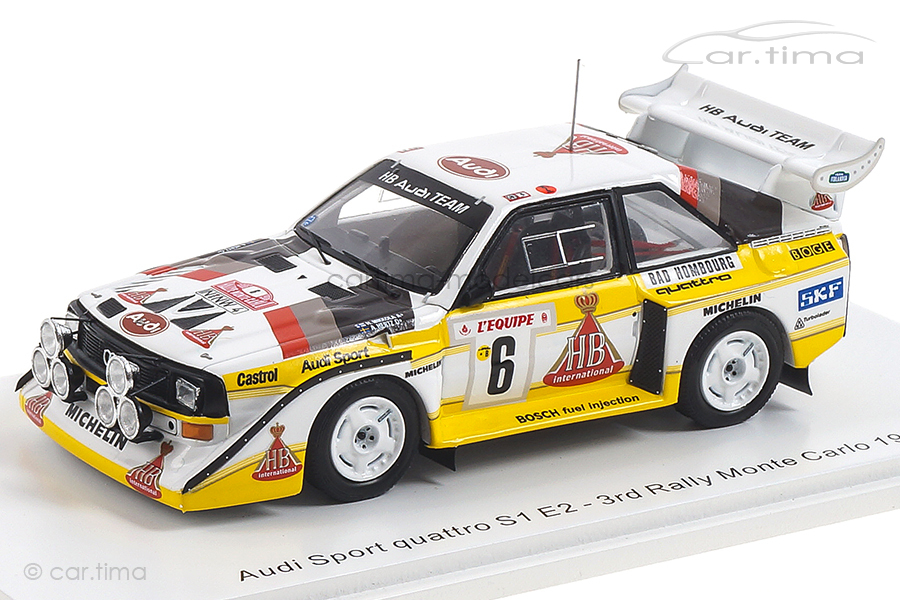Audi Sport quattro Rallye Monte-Carlo 1986 Mikkola/Hertz Spark 1:43 S5191