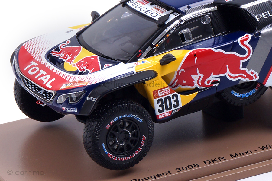 Peugeot 3008 DKR Maxi Winner Dakar 2018 Sainz/Cruz Spark 1:43 S5622