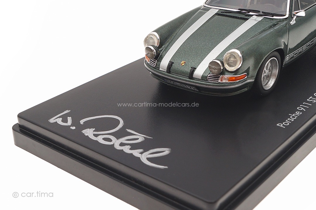 Porsche 911 ST Oakgrün Walter Röhrl Charity Collection Originalsignatur Walter Röhrl car.tima 1:43 Porsche 911 ST Oakgrün Walter Röhrl Charity Collection Originalsignatur Walter Röhrl car.tima 1:43