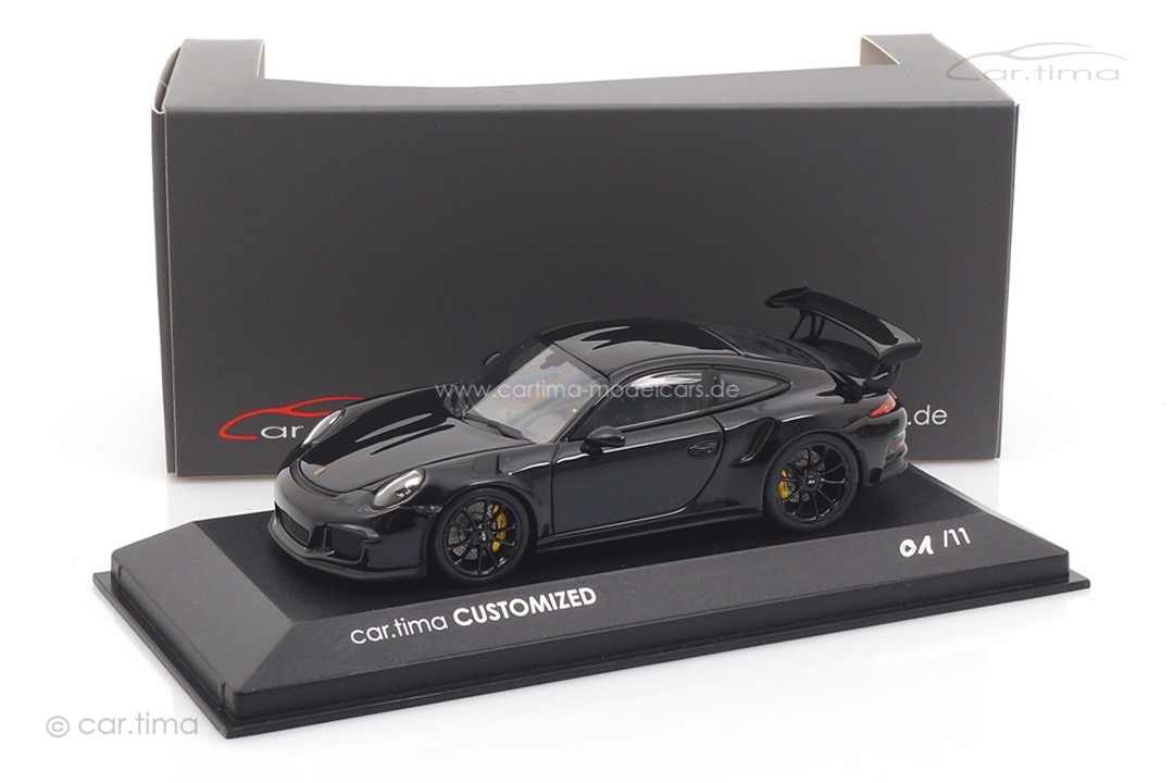 Porsche 911 (991) GT3 RS Schwarz/Rad schwarz Minichamps car.tima CUSTOMIZED 1:43
