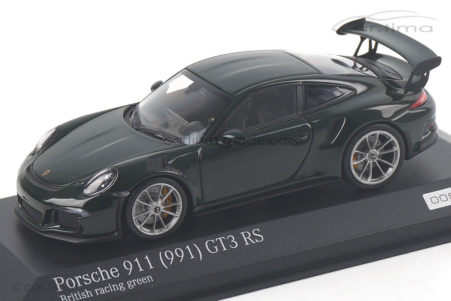 Porsche 911 (991) GT3 RS British racing green Minichamps 1:43 CA04316100