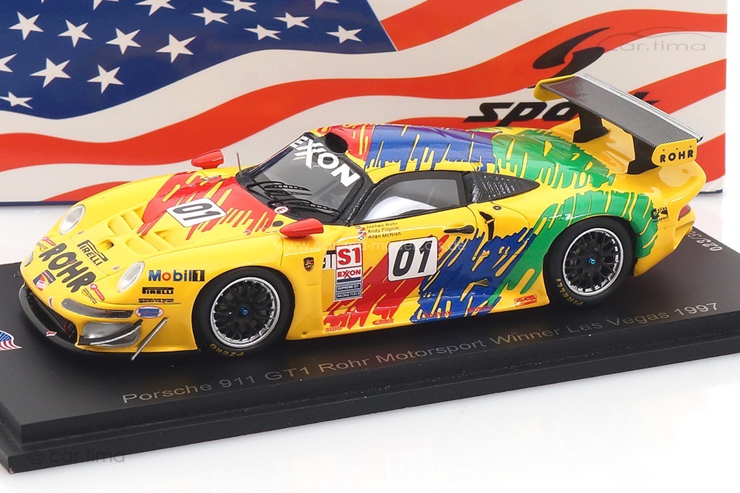 Porsche 911 GT1 Winner Las Vegas 1997 McNish/Pilgrim Spark 1:43 US211