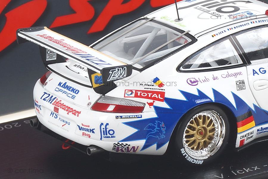 Porsche 911 (996) GT3 RS 24h Le Mans 2003 Bervillé/Bourdais/Ickx Spark 1:43 S5526 Porsche 911 (996) GT3 RS 24h Le Mans 2003 Bervillé/Bourdais/Ickx Spark 1:43 S5526
